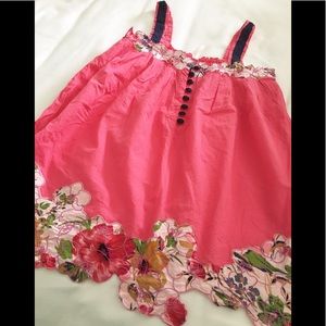 Event floral appliqué tank💕